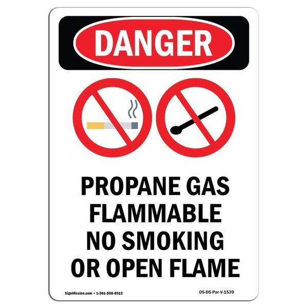 Safety Sign, OSHA Danger, 18